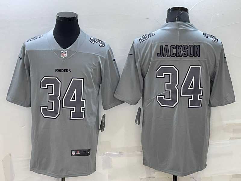 Men's Las Vegas Raiders #34 Bo Jackson Grey Atmosphere Fashion 2022 Vapor Untouchable Stitched Limited Jersey,We sell and wholesale Men's Las Vegas Raiders #34 Bo Jackson Grey Atmosphere Fashion 2022 Vapor Untouchable Stitched Limited Jersey on line form chian!